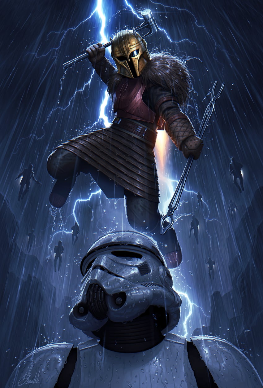 the armorer (star wars and 1 more) drawn by 5health