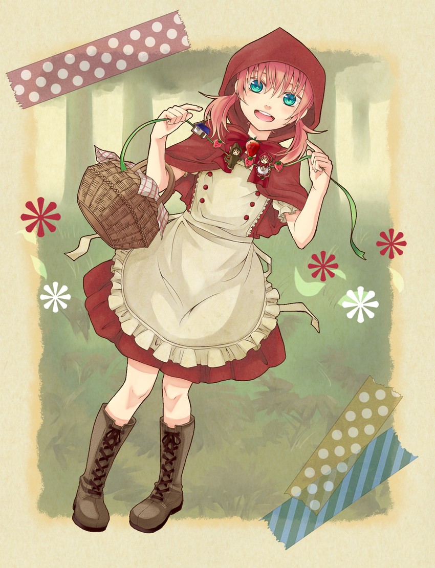 little red riding hood and kirino ranmaru (inazuma eleven and 2 more) drawn by bekkourico