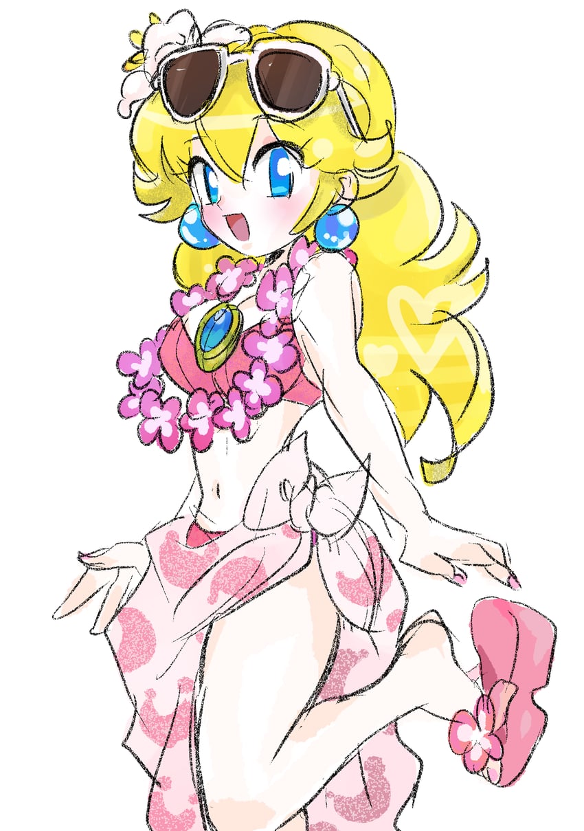 princess peach (mario and 1 more) drawn by rakugaki_shitagari-ya