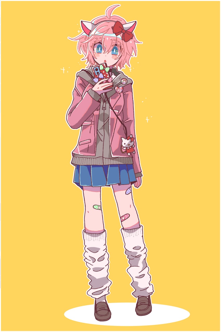 hello kitty and sayori (sanrio and 2 more) drawn by yoka