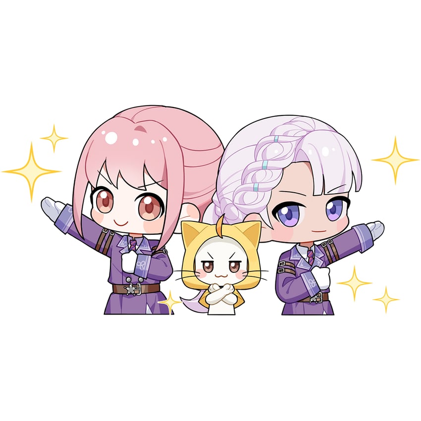 nikki, momo, guard's resolve, and hiya (nikki and 1 more)