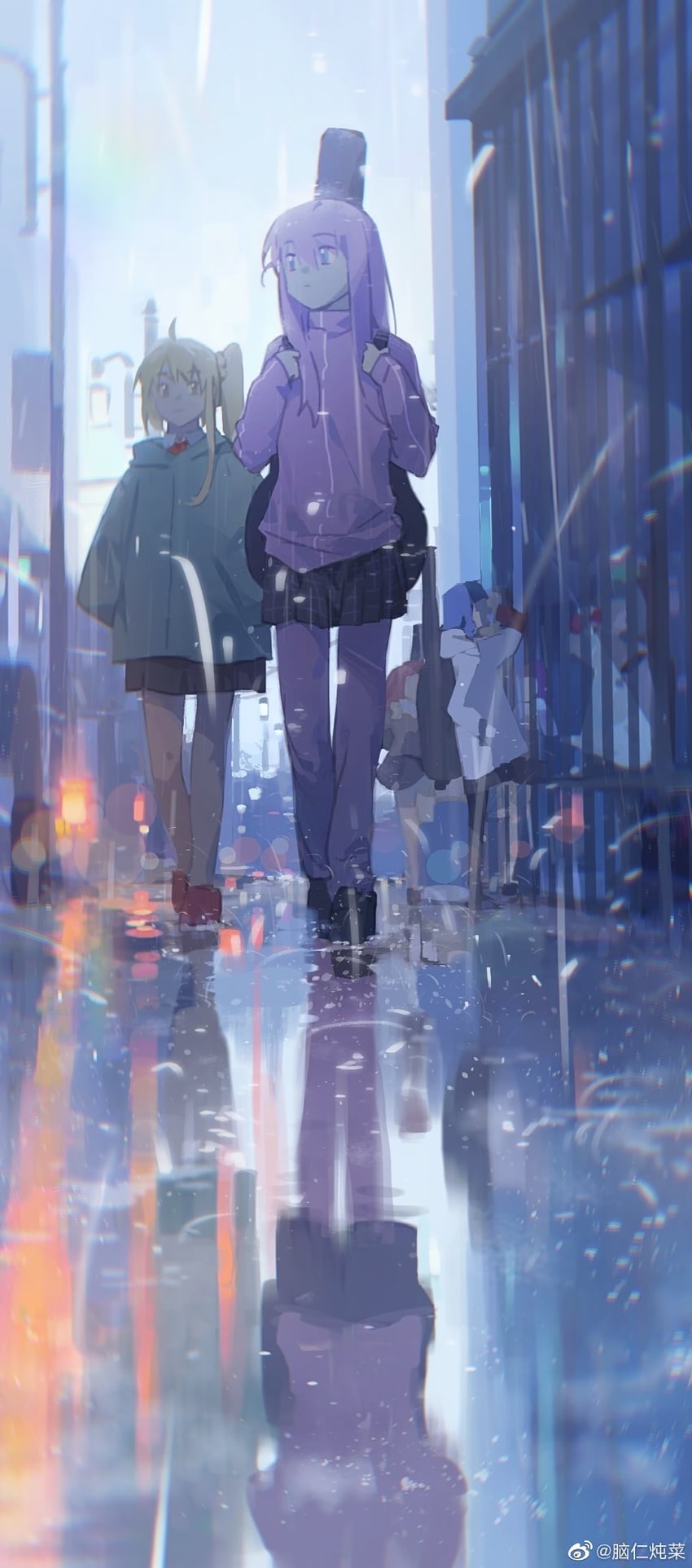 gotoh hitori, kita ikuyo, ijichi nijika, and yamada ryo (bocchi the rock!) drawn by naorenduncai