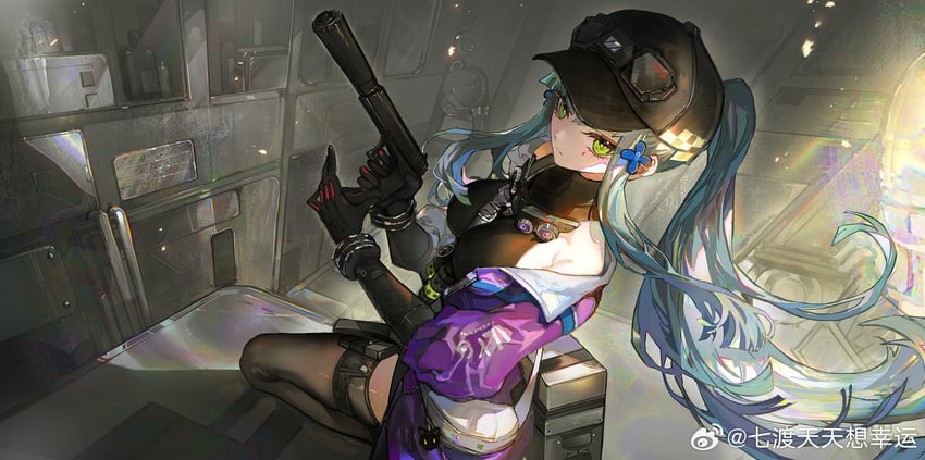 hk416 and klukai (girls' frontline and 1 more) drawn by qi_du_tiantian_xiang_xingyun