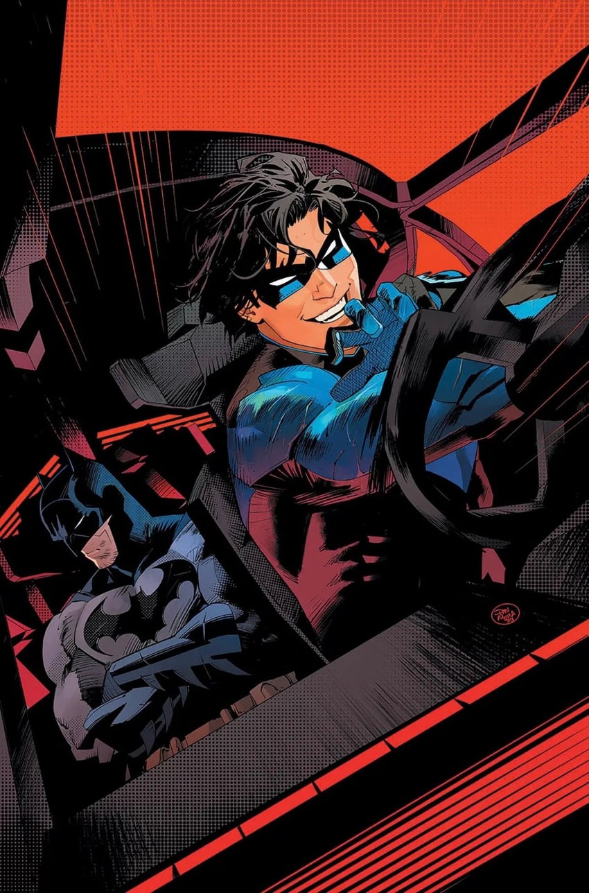 batman and nightwing (dc comics and 1 more) drawn by dan_mora