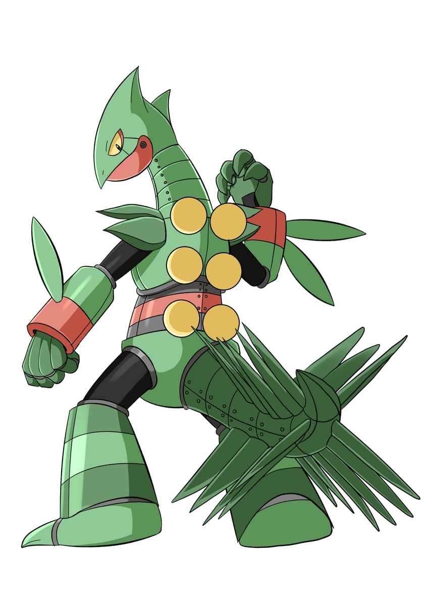 sceptile (pokemon and 2 more) drawn by spray_poka