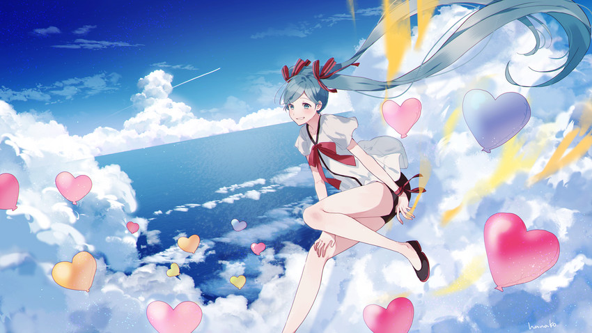 hatsune miku (vocaloid and 1 more) drawn by hanako151