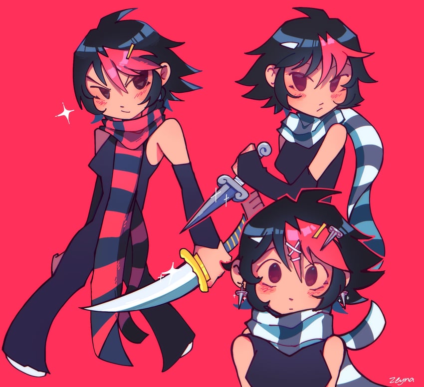 knives chau (scott pilgrim takes off and 1 more) drawn by zeycupid