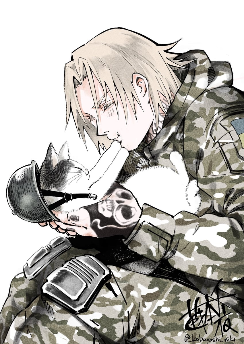grandpa shinobi (real life and 1 more) drawn by kobayashi_niki