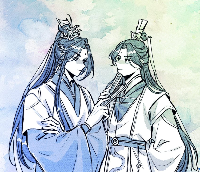 shi qingxuan and shi wudu (tianguan cifu) drawn by flclrnldudnj