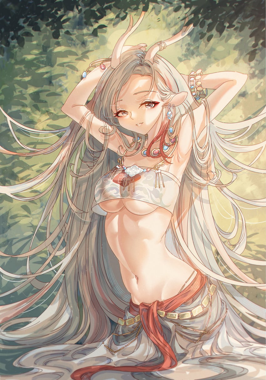 nine-colored deer (arknights and 1 more) drawn by innoarukugyou