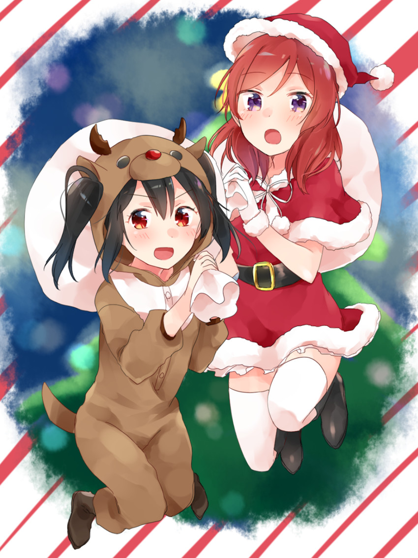 nishikino maki and yazawa nico (love live! and 1 more) drawn by tatsuyoshi_(zawahomura)