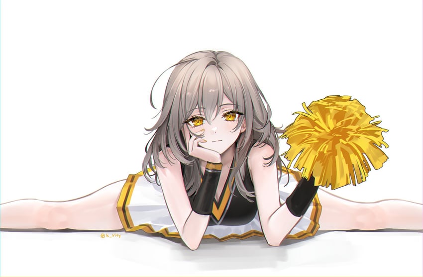trailblazer and stelle (honkai and 1 more) drawn by rity