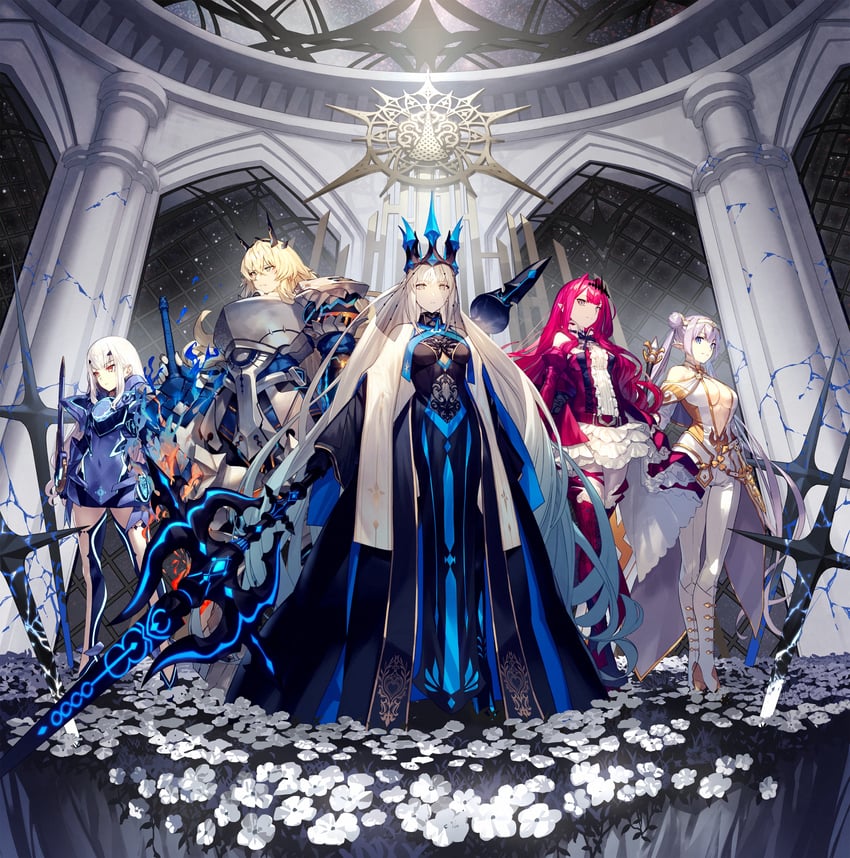 baobhan sith, morgan le fay, melusine, barghest, and britomart (fate and 1 more) drawn by nakanishi_tatsuya