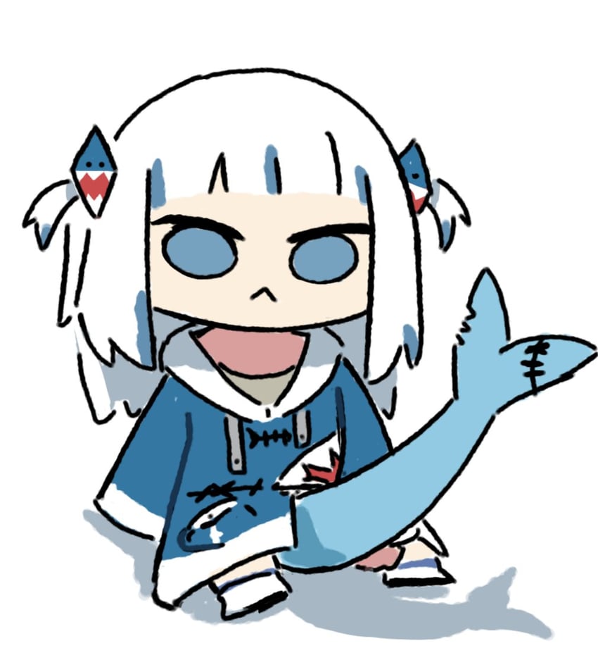 gawr gura (hololive and 1 more) drawn by wersman