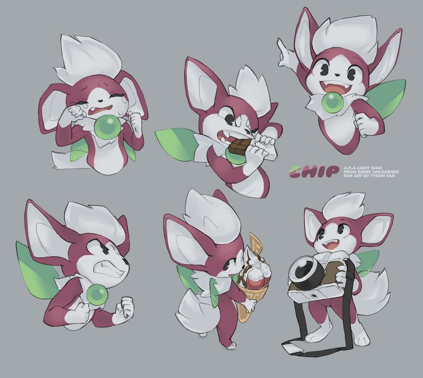 chip (sonic and 1 more) drawn by tyson_tan