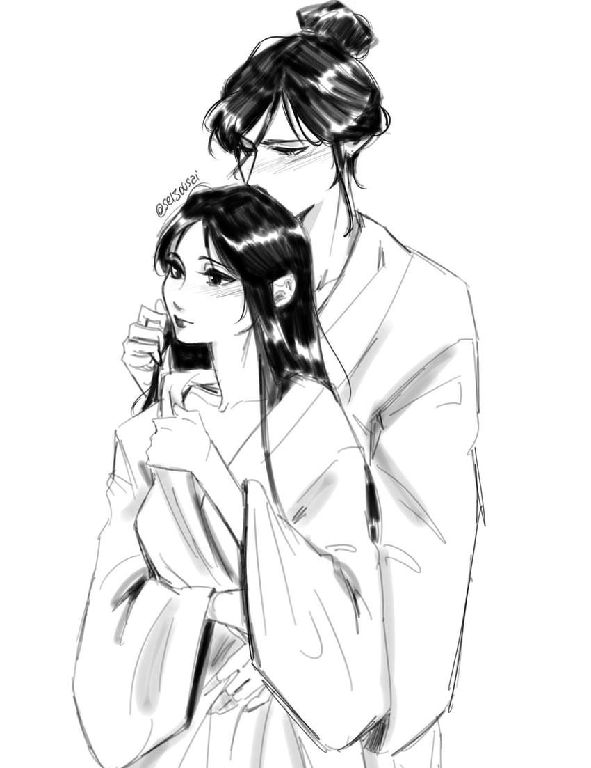 nangong jingnu and qiyan agula (jing wei qing shang) drawn by seijousai