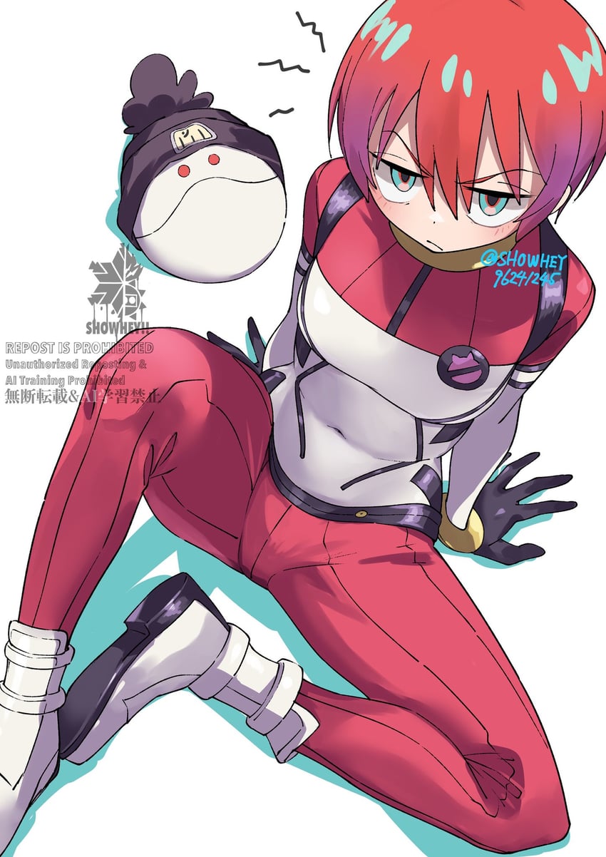 amate yuzuriha and haro (gundam and 1 more) drawn by showhey!!