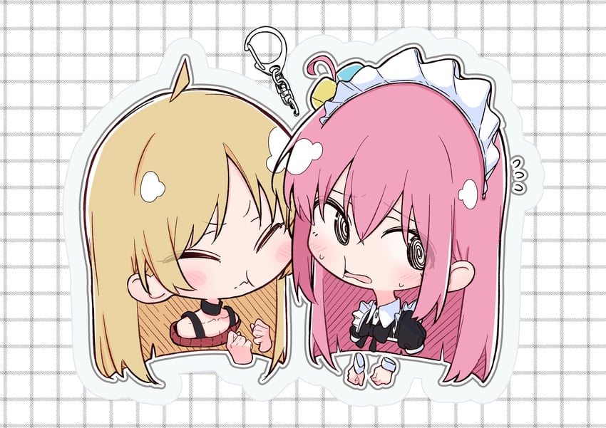 gotoh hitori and ijichi seika (bocchi the rock!) drawn by aomoringo