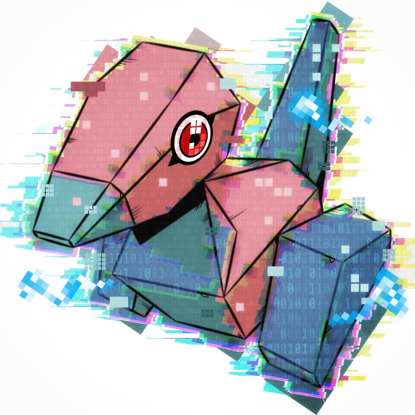 porygon (pokemon and 1 more) drawn by weirdomonmaster