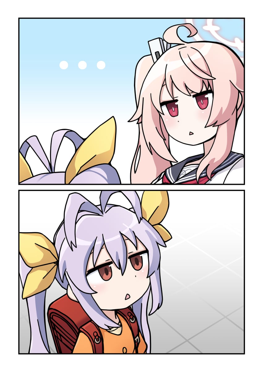 natsu and miyauchi renge (blue archive and 1 more) drawn by nagam