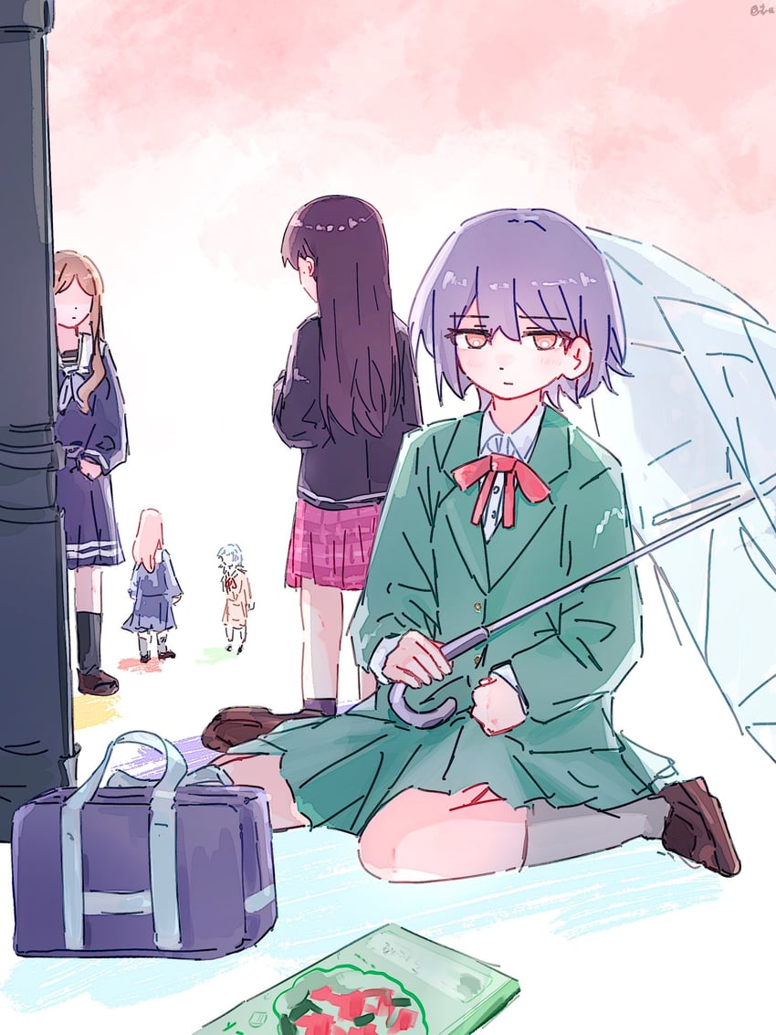 chihaya anon, nagasaki soyo, shiina taki, takamatsu tomori, and kaname raana (bang dream! and 1 more) drawn by keyun