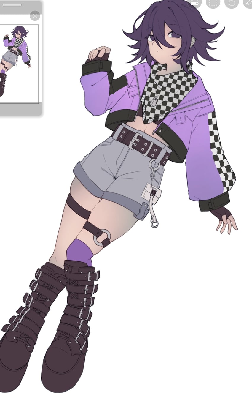 oma kokichi (danganronpa and 1 more) drawn by simaenaga_v3