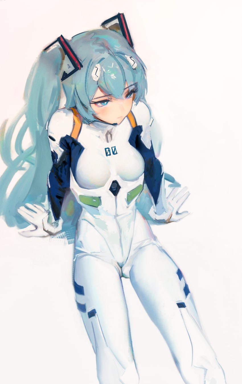 hatsune miku and ayanami rei (vocaloid and 3 more) drawn by sweetonedollar