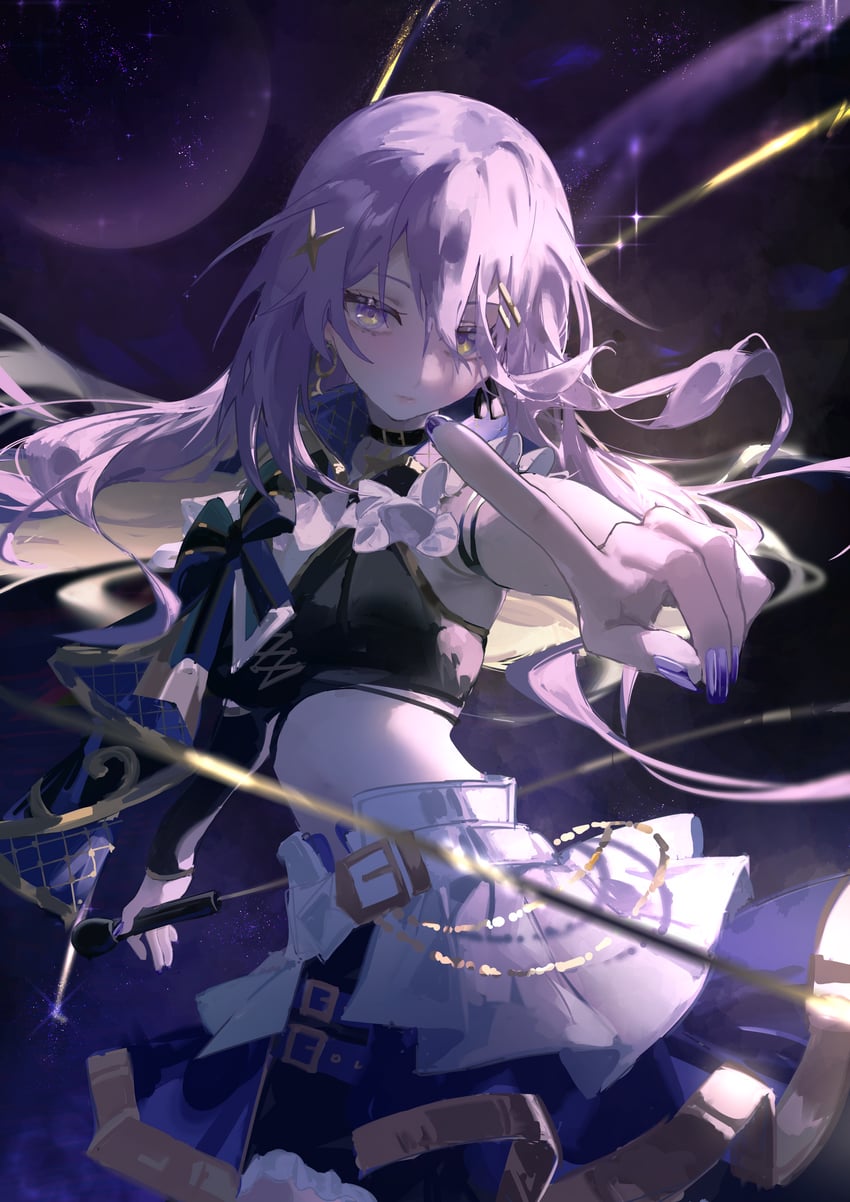 moona hoshinova (hololive and 1 more) drawn by kyoro_ina