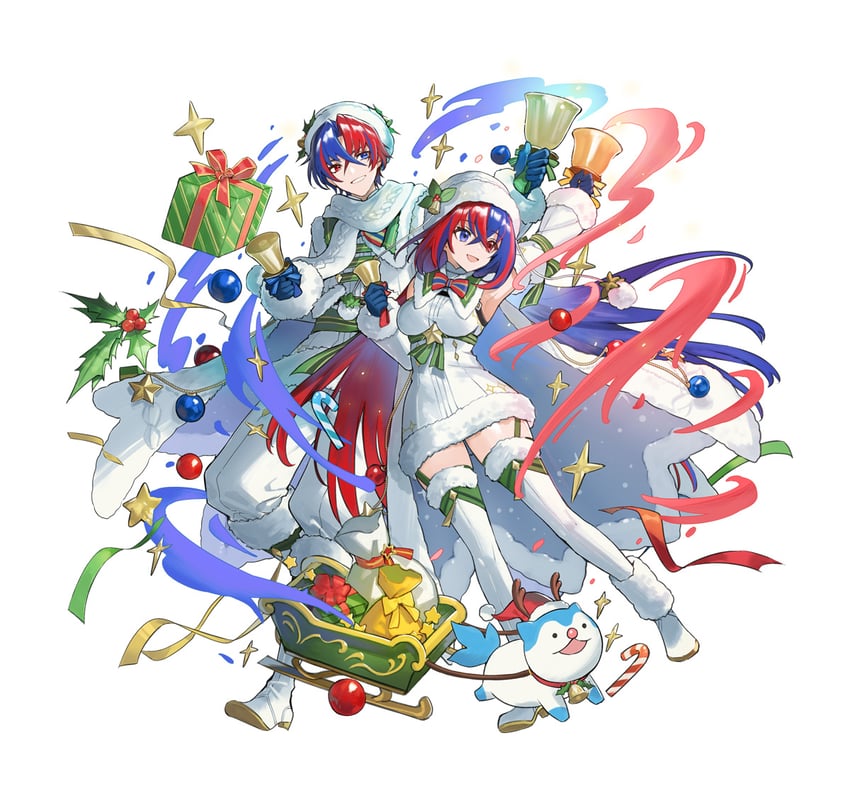female alear, male alear, and sommie (fire emblem and 2 more) drawn by hayama_eishi