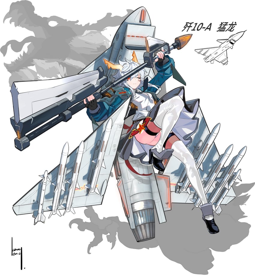 chengdu j-10 (original and 1 more) drawn by kerry_leng