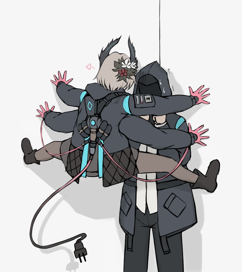 doctor and raidian (arknights) drawn by gongbangmanchi_(daisy_cutter)
