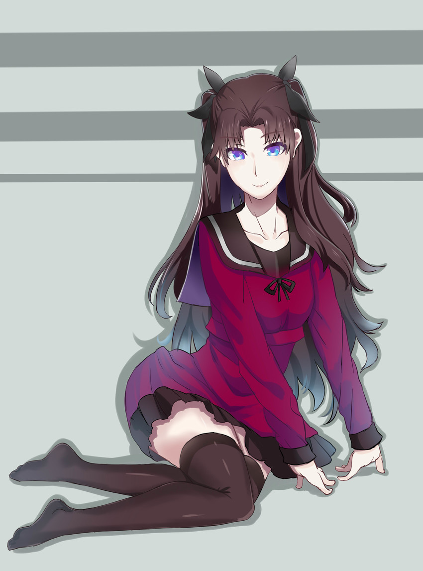 tohsaka rin (fate and 1 more) drawn by mou_(piooooon)