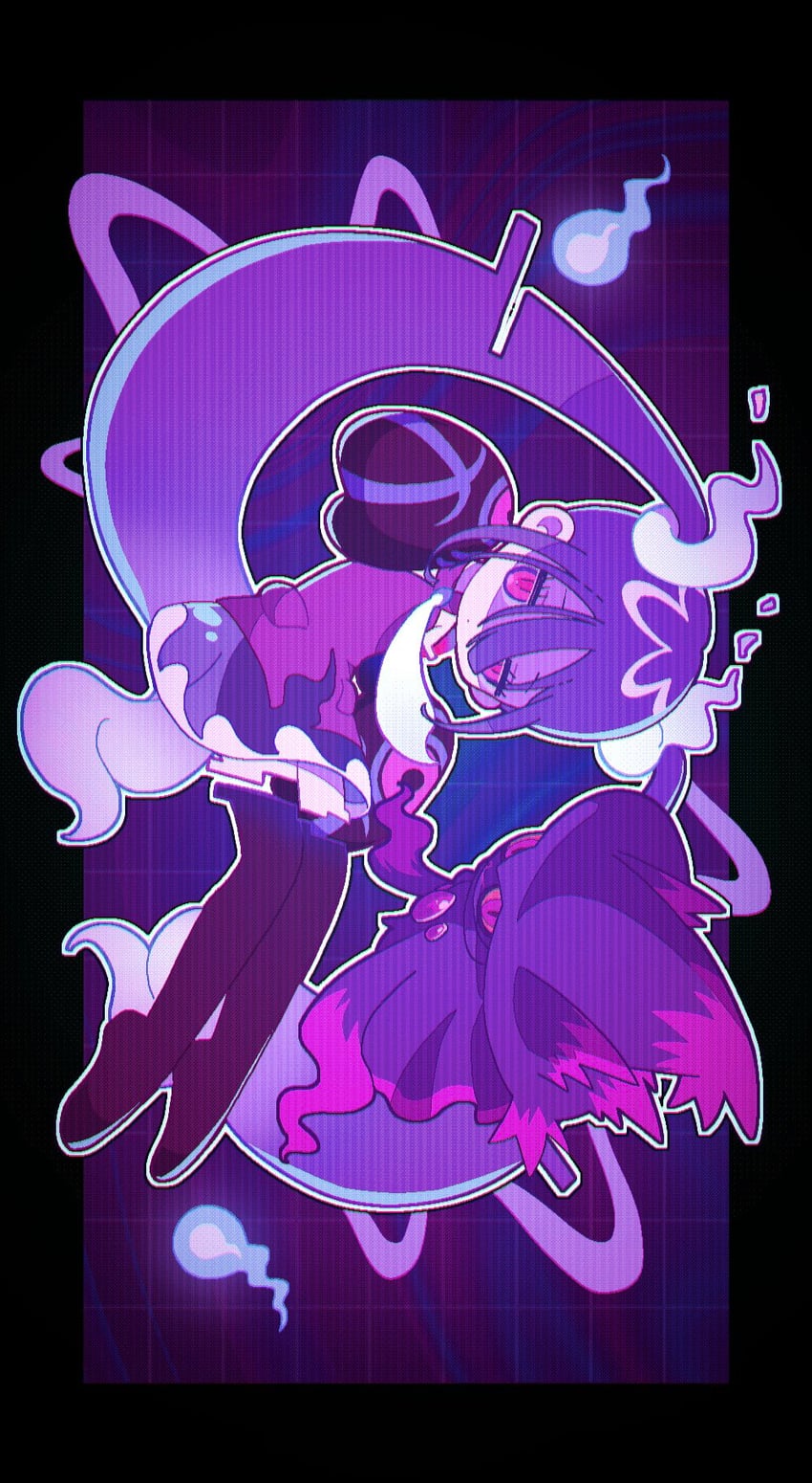 hatsune miku, mismagius, and ghost miku (pokemon and 2 more) drawn by yo_(wetpotatosunsun)