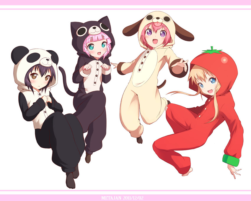 toshinou kyouko, akaza akari, funami yui, and yoshikawa chinatsu (yuruyuri) drawn by k-suwabe