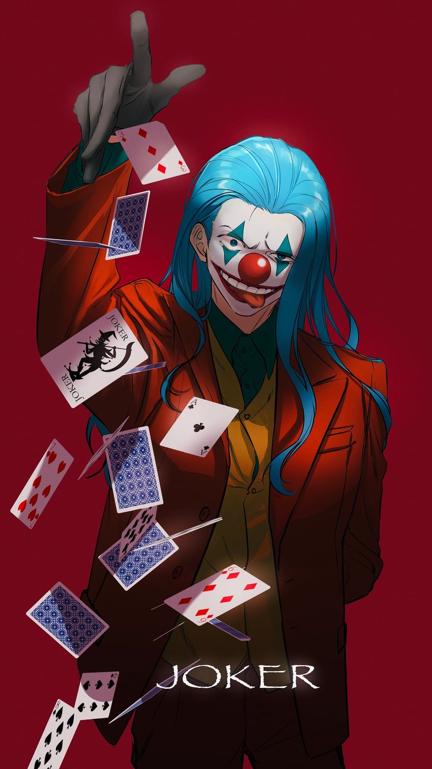 buggy the clown and joker (one piece and 3 more) drawn by rokurnshu003