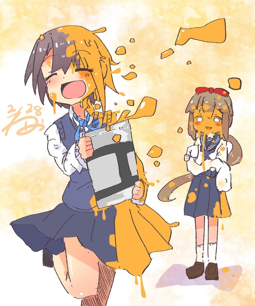 otokura yuuki and yorita yoshino (idolmaster and 1 more) drawn by nettou_(gilzard)