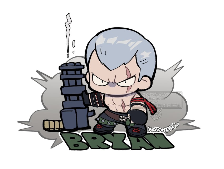 bryan fury (tekken and 1 more) drawn by kotorai