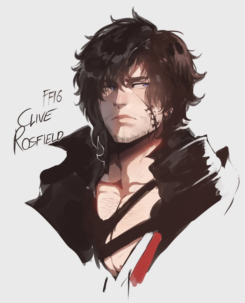 clive rosfield (final fantasy and 1 more) drawn by nyantcha