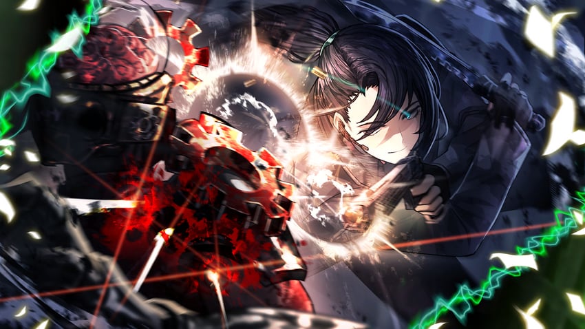 hong lu and church of gears worshipper (project moon and 2 more) drawn by nai_ga