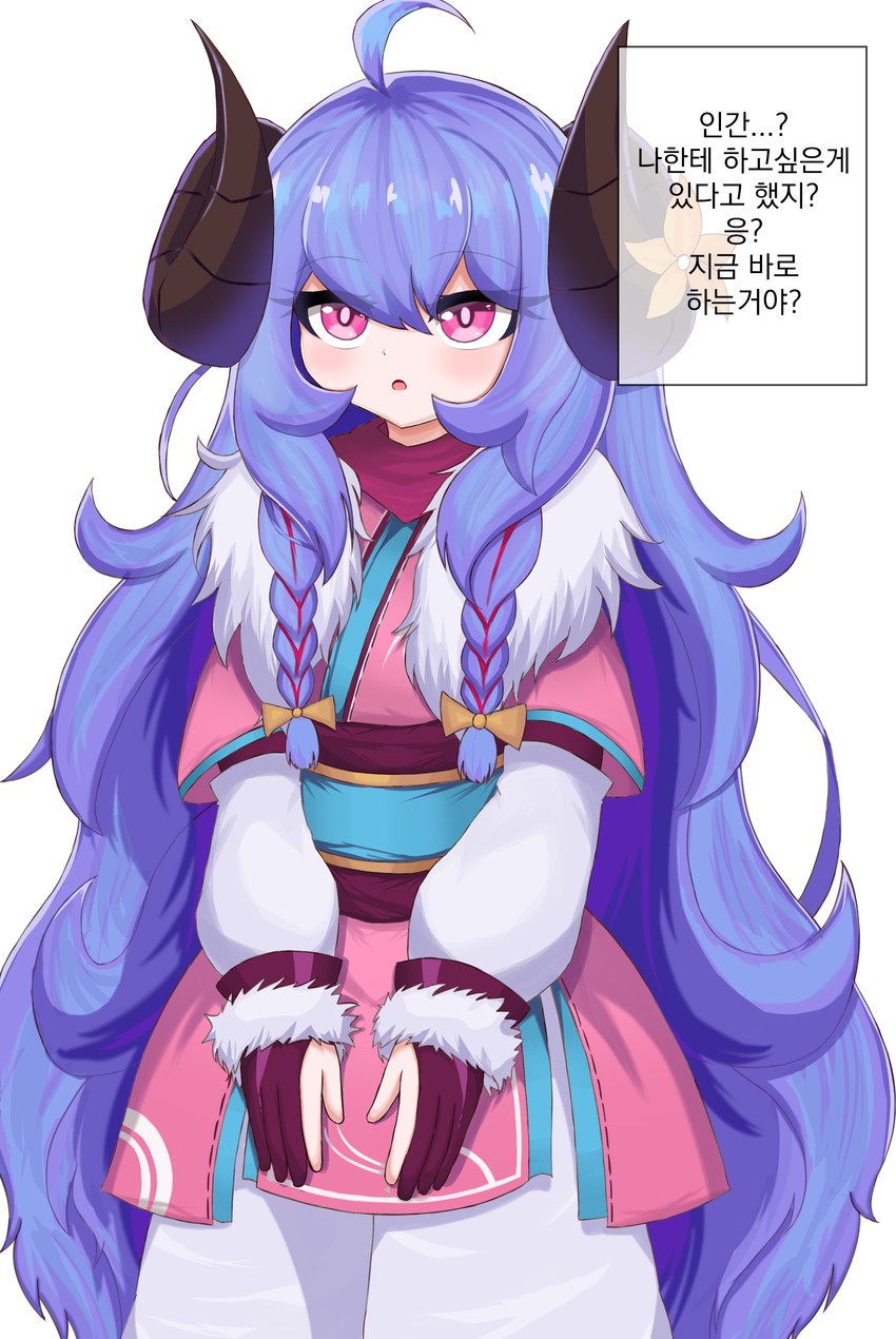 kindred, lamb, and spirit blossom kindred (league of legends) drawn by blackness_(blackness661)