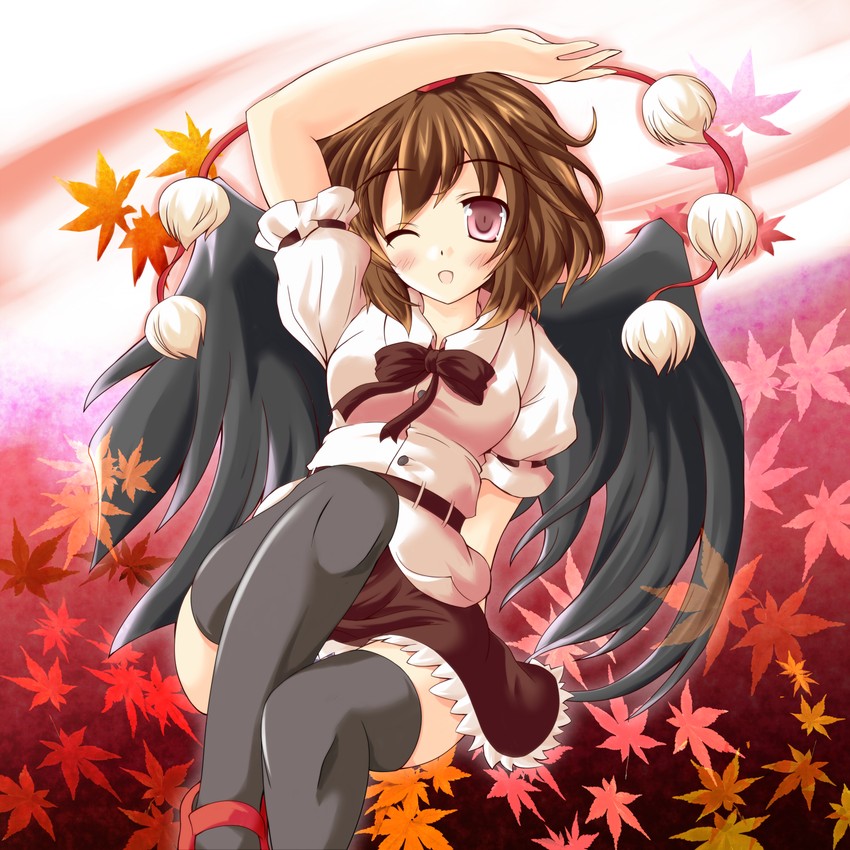 shameimaru aya (touhou) drawn by hiiragi_tomoka