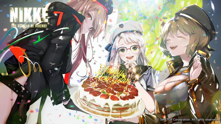 anis, rapi, and neon (goddess of victory: nikke) drawn by shiomi_(lowrise)