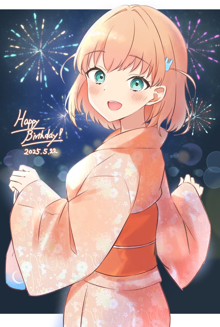 hinoshita kaho (love live! and 1 more) drawn by iroha_(nami3)