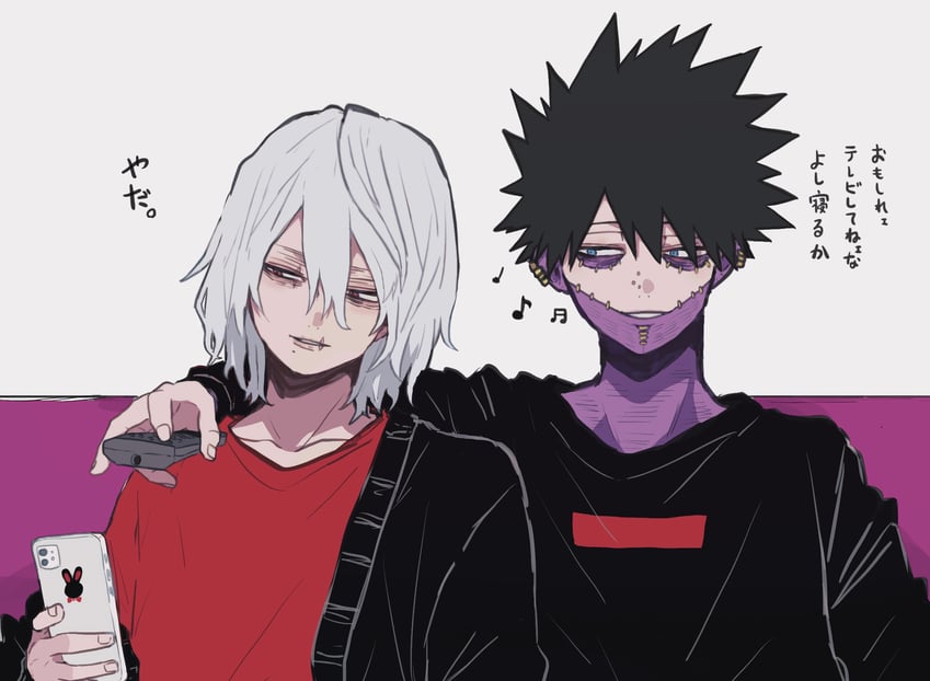 dabi and shigaraki tomura (boku no hero academia) drawn by ametaro_(ixxxzu)