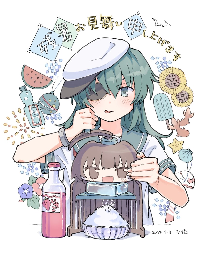 kiso, kuma, and kiso kai ni (kantai collection) drawn by narukan