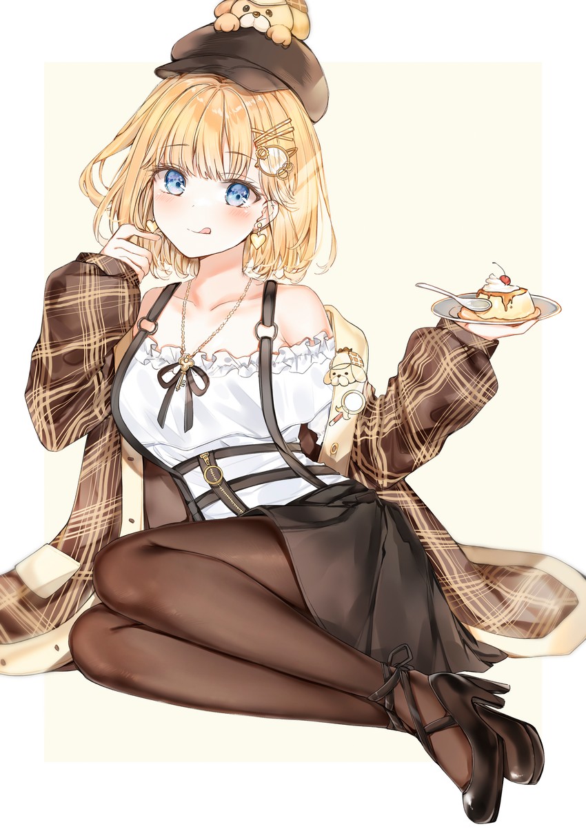 watson amelia and bubba (hololive and 1 more) drawn by yukineko1018