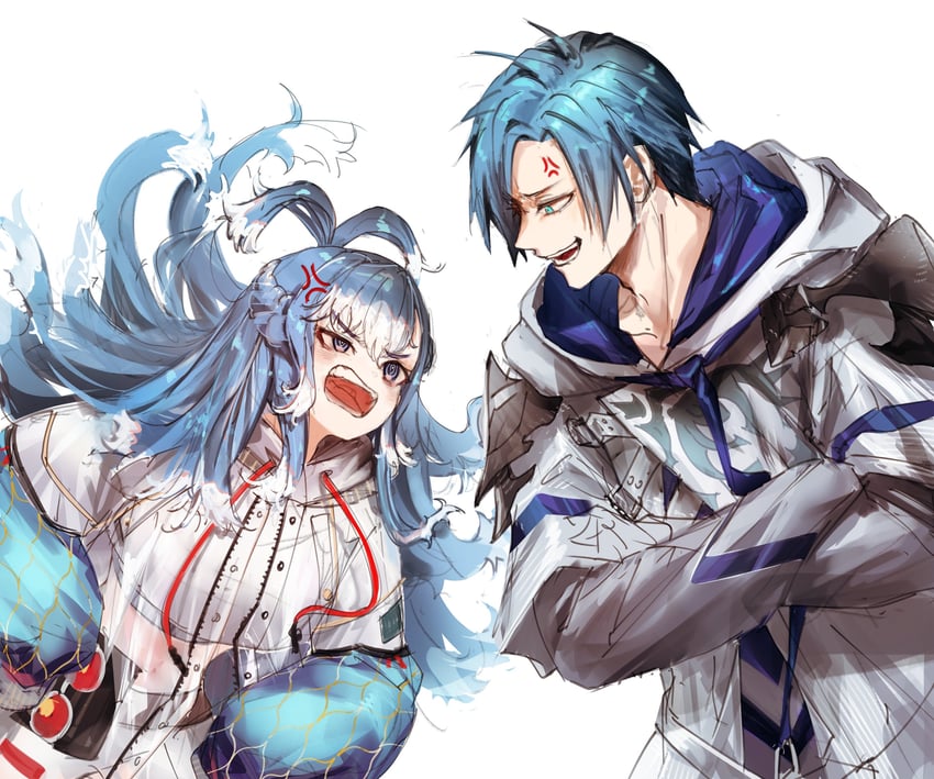 kobo kanaeru and regis altare (hololive and 3 more) drawn by hyde_(tabakko)