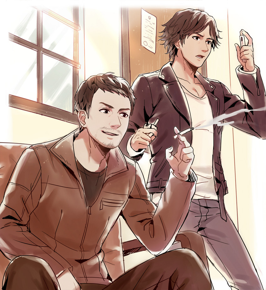 yagami takayuki and kuwana jin (judge eyes and 1 more) drawn by nashigawa
