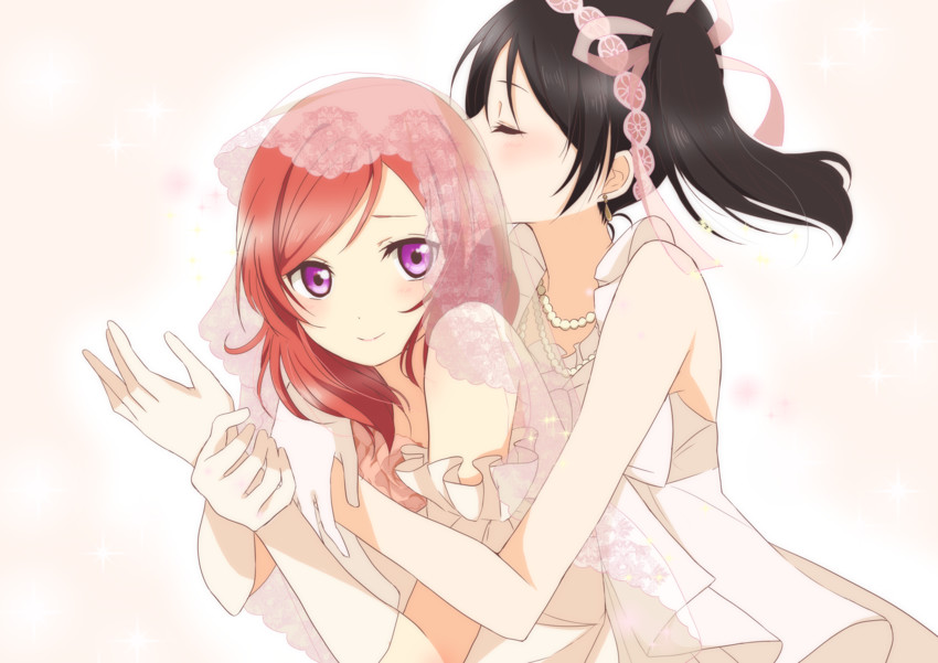 nishikino maki and yazawa nico (love live! and 1 more) drawn by ajiwo