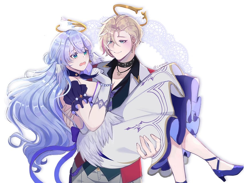 robin and siobhan (honkai and 1 more) drawn by lars_(larzuen)